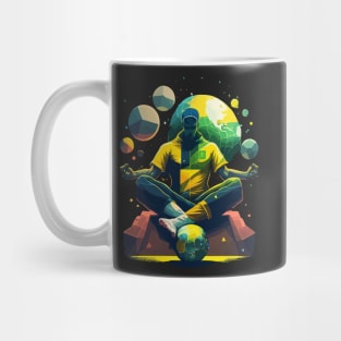 Brazil Soccer Meditating Magic Artwork Mug